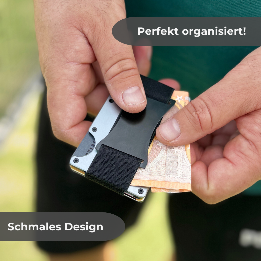 Slim Wallet aus Edelstahl – schützt deine Karten und passt perfekt in jede Tasche